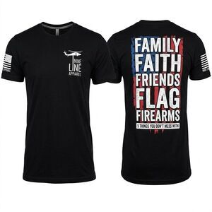 Nine Line Apparel Shirt Men's XL Black Made in USA 5 Things You Don't Mess With